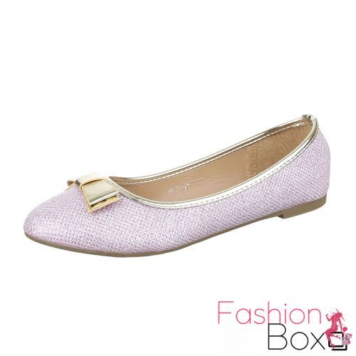 Pink csillámos balerina cipő (JN-31)