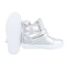 Ezüst színű magasított szárú sneaker / sportcipő (KB-015)