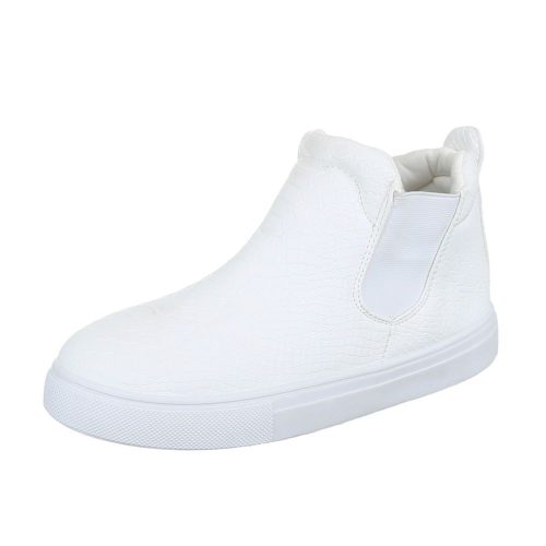 Fehér magasított szárú sportcipő / sneaker (X-28)