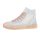 Pink-fehér magasított szárú áttetsző tornacipő / sneaker (ab50)